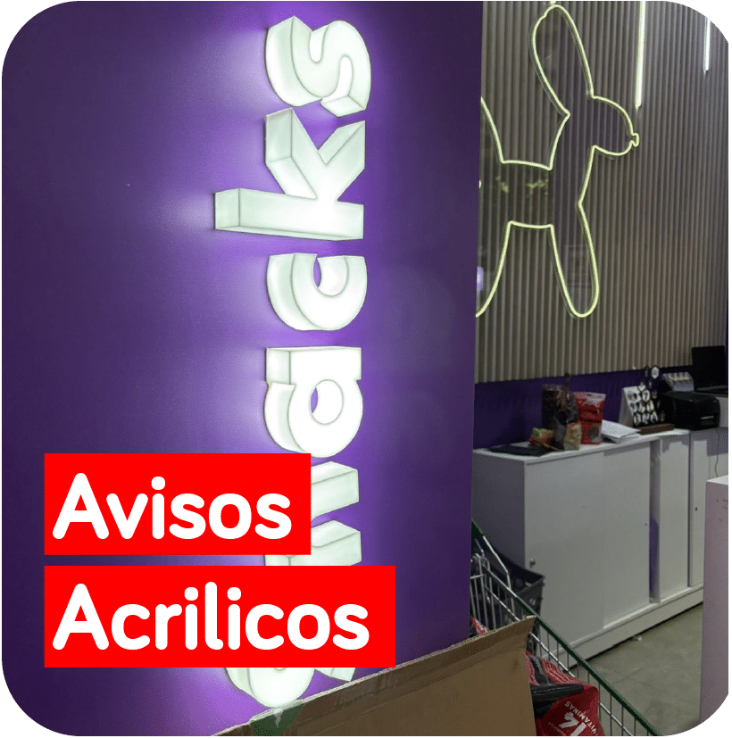 Avisos en acrilico