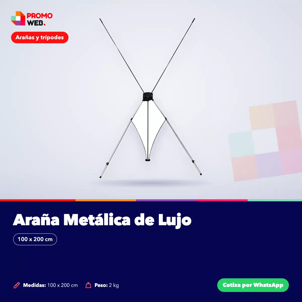 Araña Metálica de Lujo – Promo Web