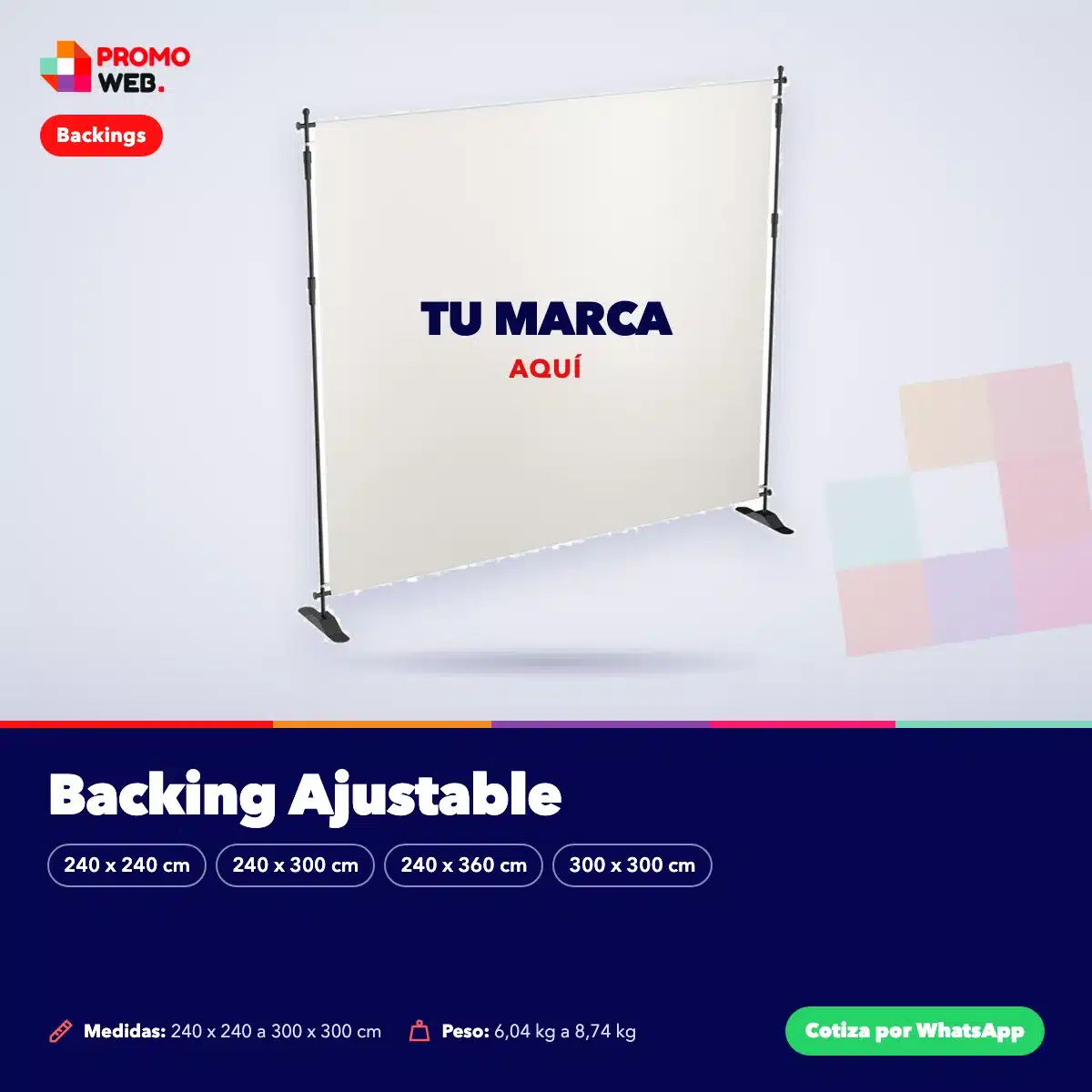 Backing Ajustable – Promo Web