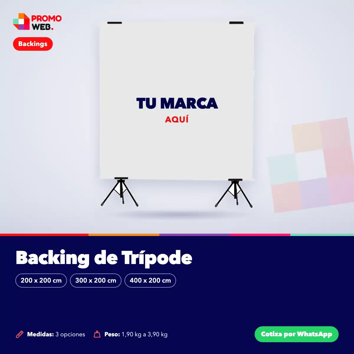 Backing de Trípode – Promo Web