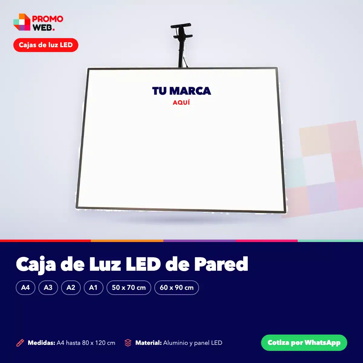 Caja de Luz LED de Pared – Promo Web