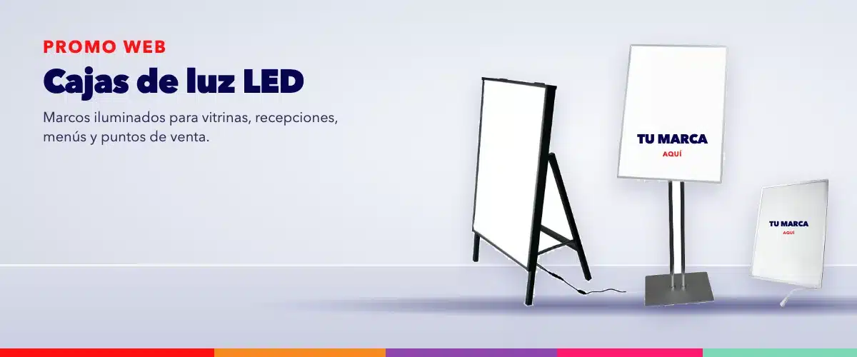 Cajas de luz LED – estructuras publicitarias Promo Web