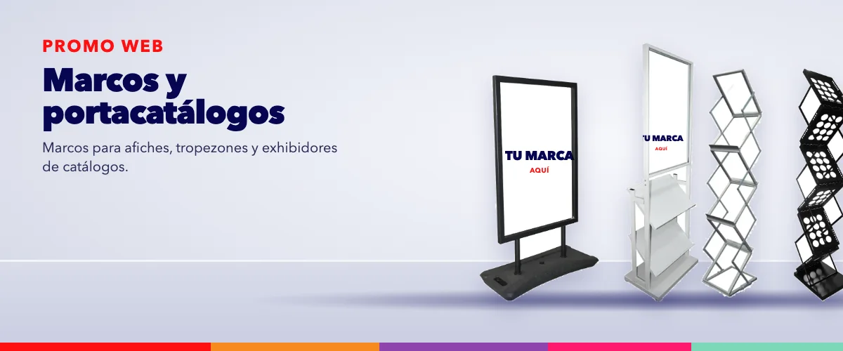 Marcos y portacatálogos – estructuras publicitarias Promo Web
