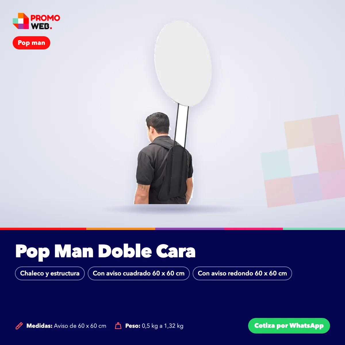 Pop Man Doble Cara – Promo Web