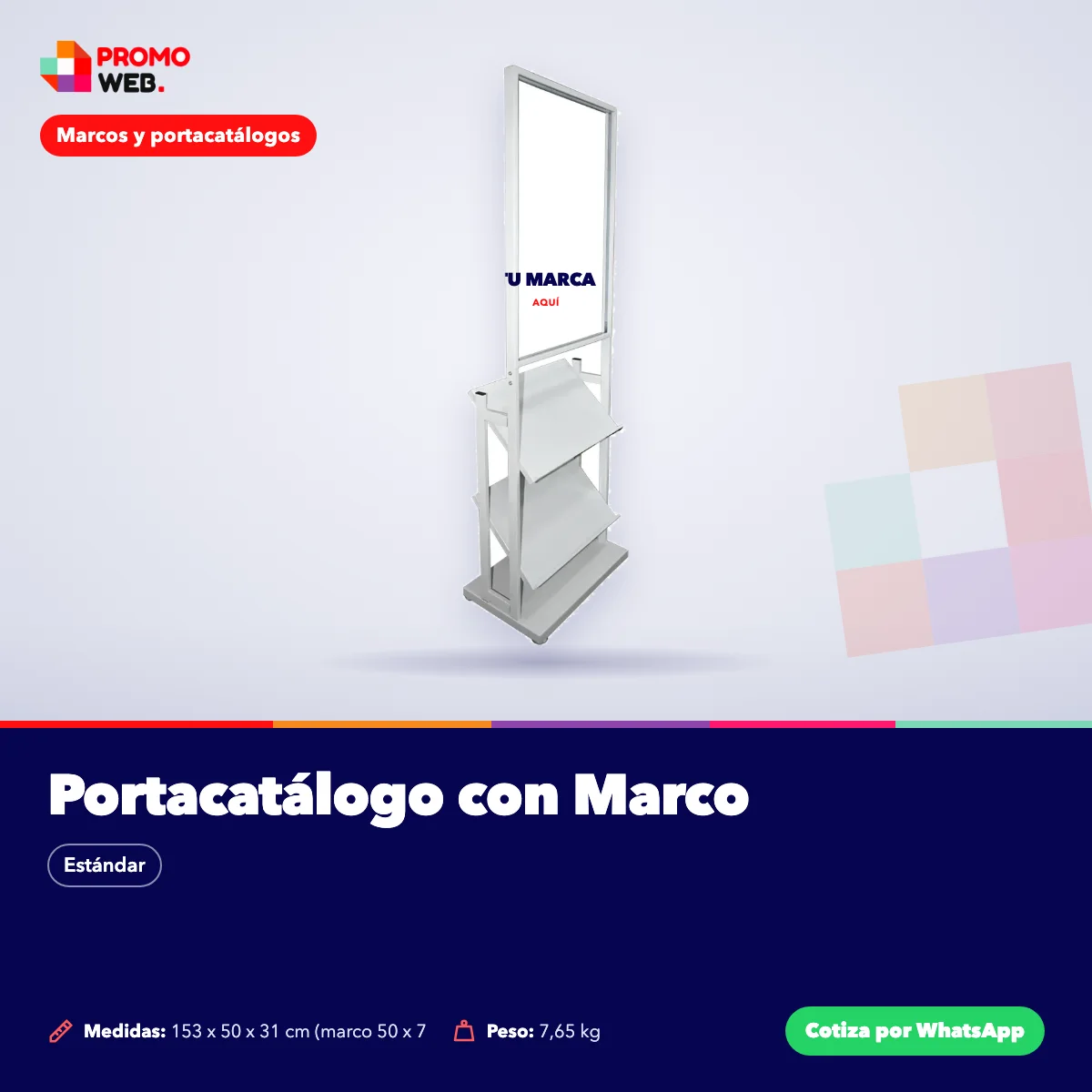 Portacatálogo con Marco – Promo Web