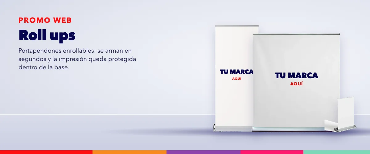 Roll ups – estructuras publicitarias Promo Web