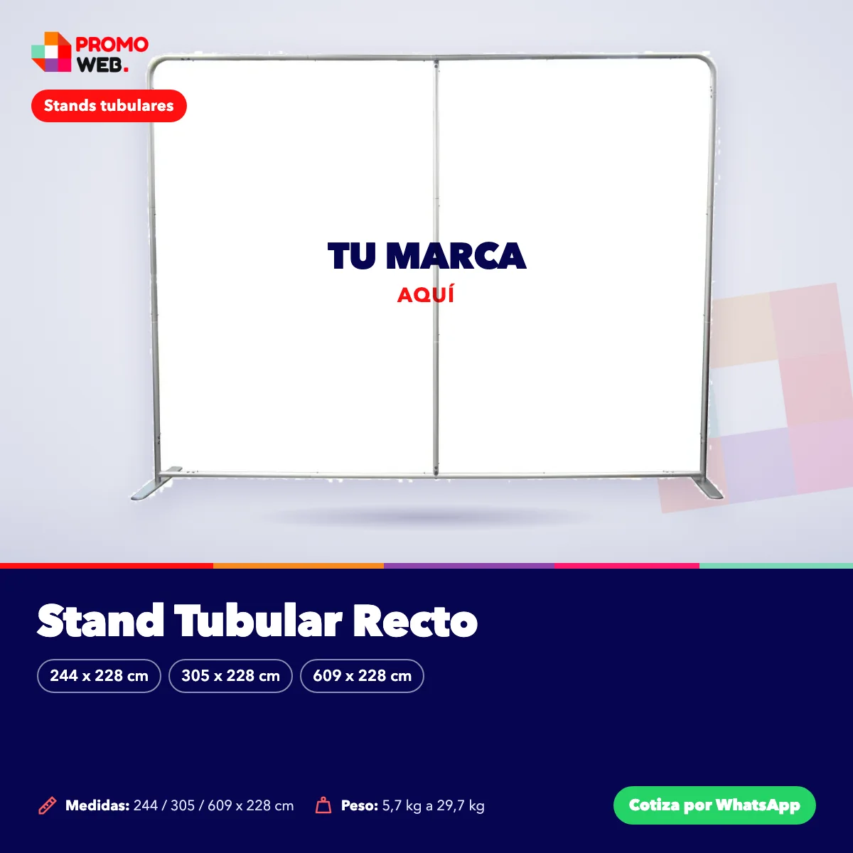 Stand Tubular Recto – Promo Web