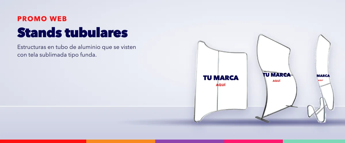 Stands tubulares – estructuras publicitarias Promo Web